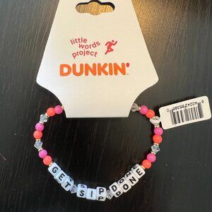 NWT - Little Words Project x Dunkin' Bracelet - Get Sip Done